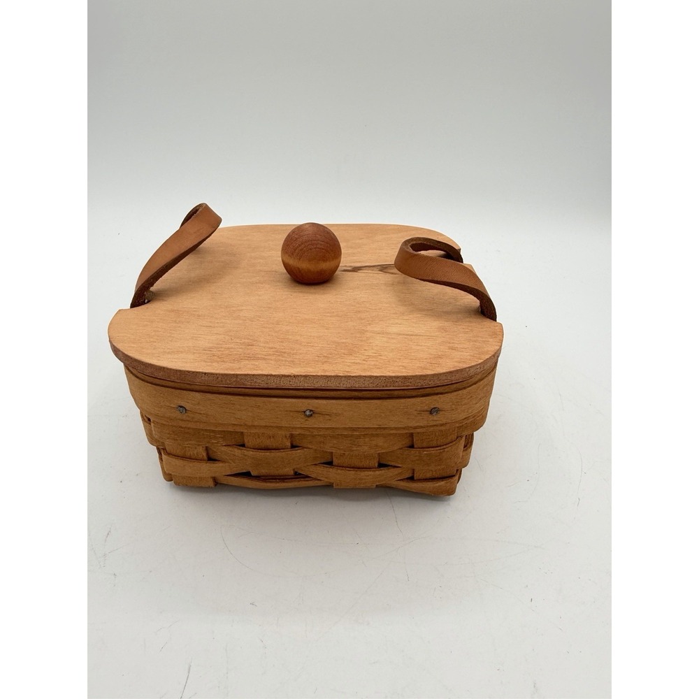 🍃 Longaberger 1992 Ivy Booking Basket w/ Lid & Protector–RARE Hostess Exclusive